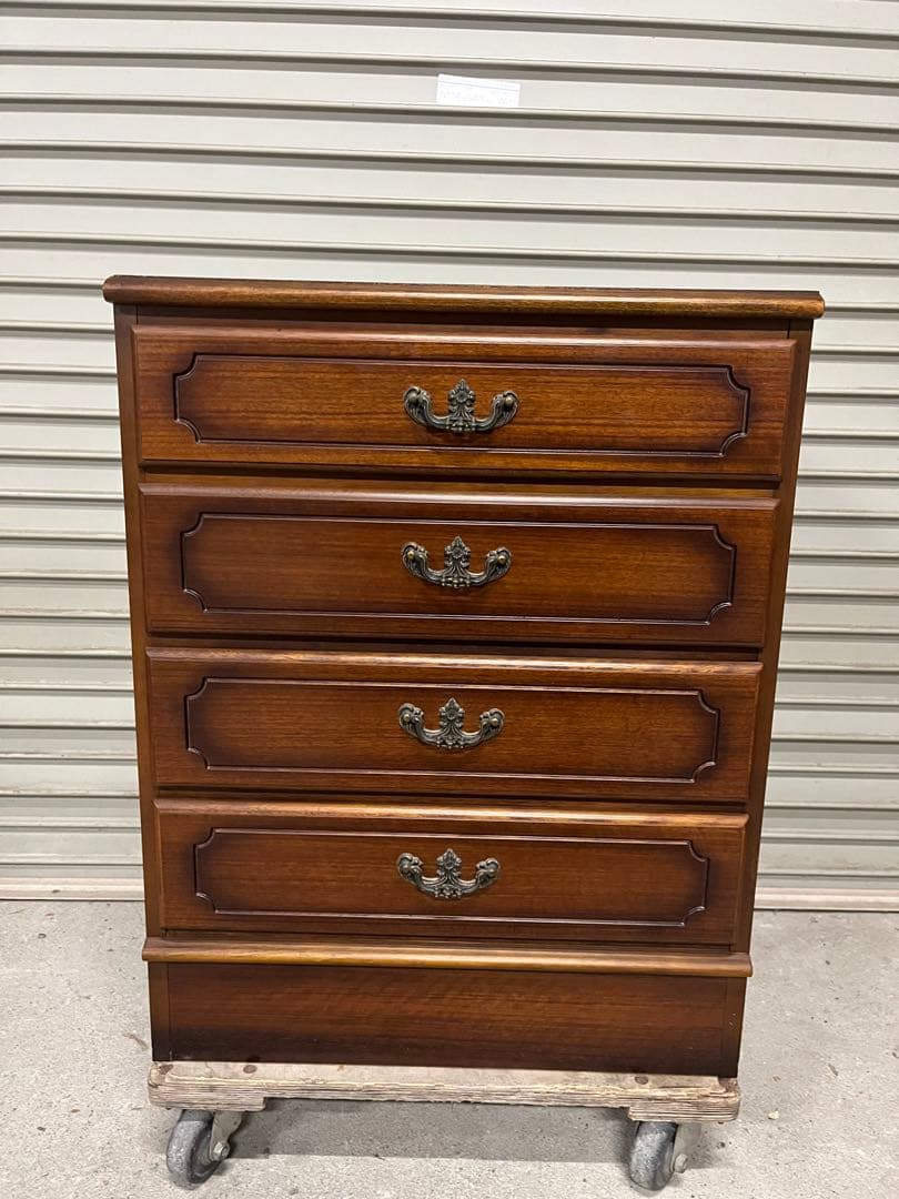 ☆karimoku カリモク家具 コロニアル キャビネット チェスト ４段収納