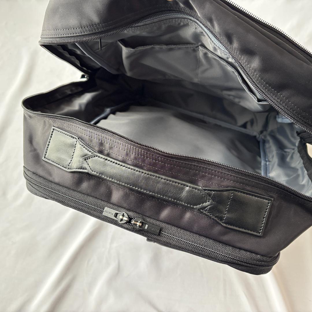 超美品 ポーター タイム スクエアリュック ビジネス 2層 上品 ブラック