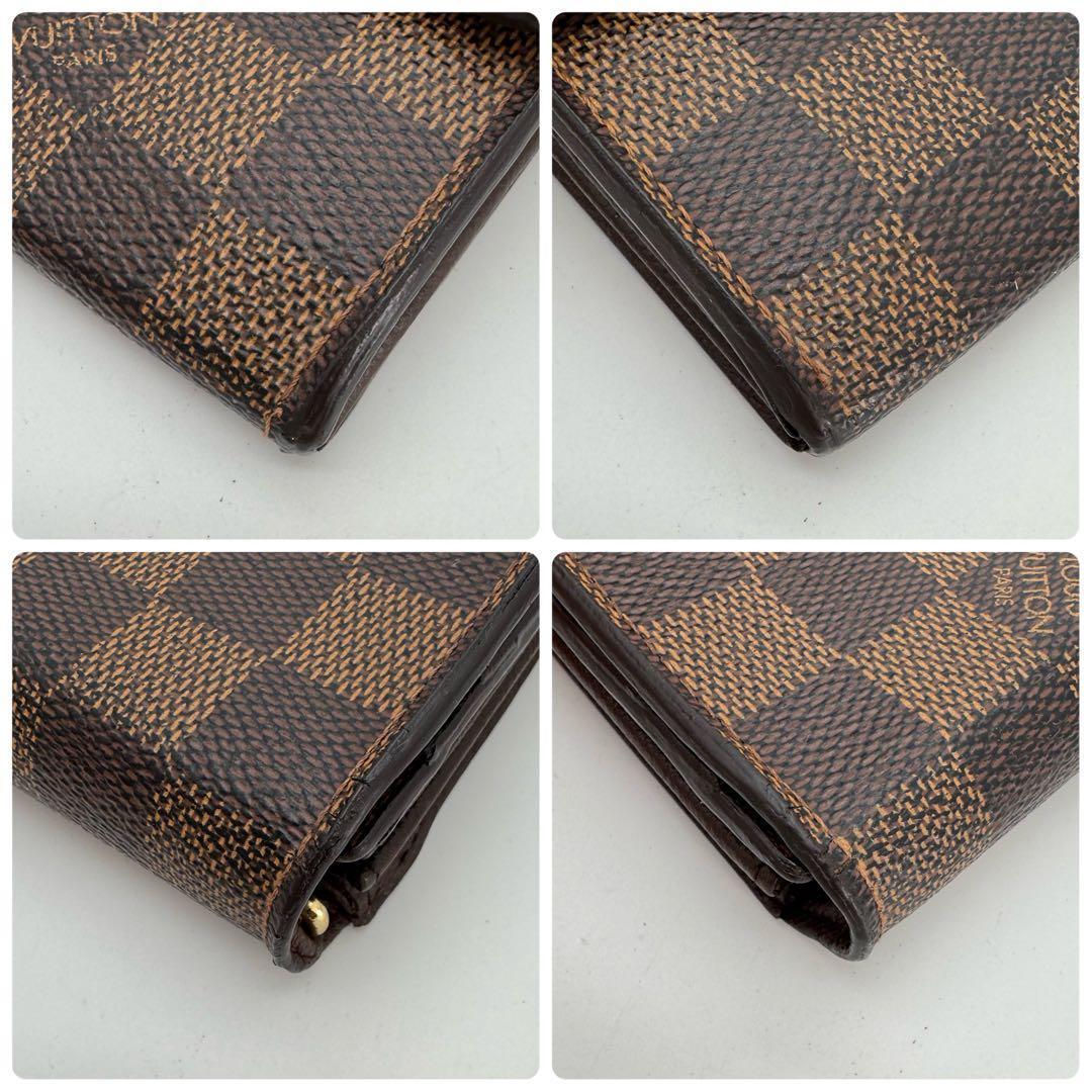 【美品】ルイヴィトン　ダミエ　エベヌ　サラ　長財布　財布　カード10枚