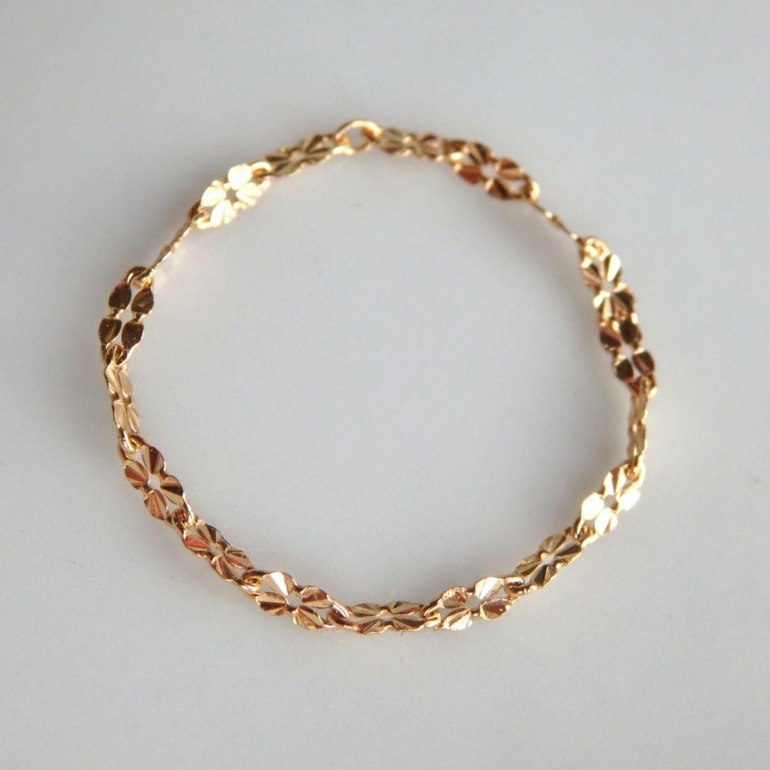 みなと　k18ネックレス　PG　スクリューチェーン　k18リング