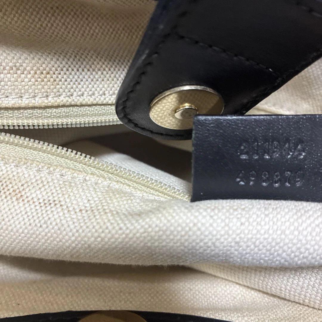 【美品】 GUCCI スーキー ディアマンテ キャンバス レザー バッグ