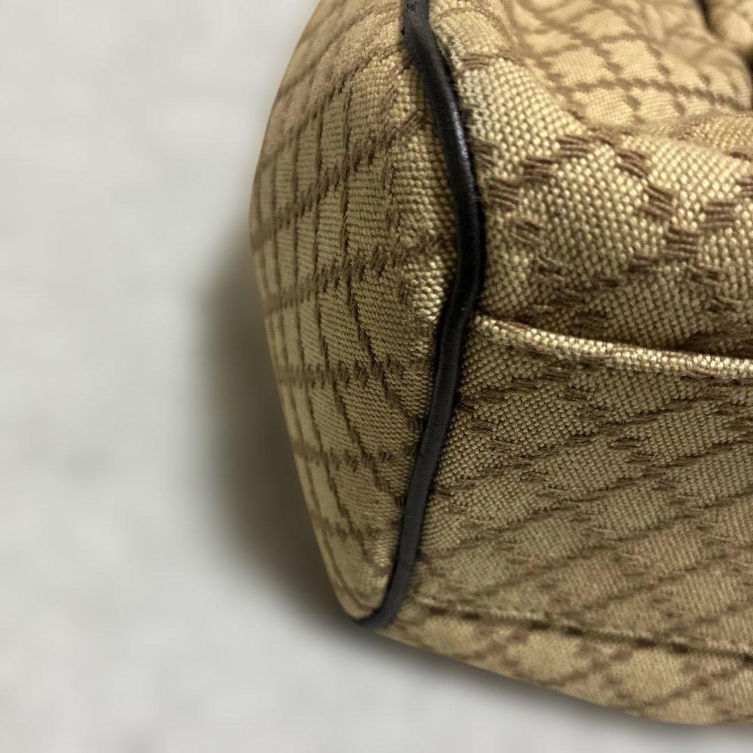 【美品】 GUCCI スーキー ディアマンテ キャンバス レザー バッグ