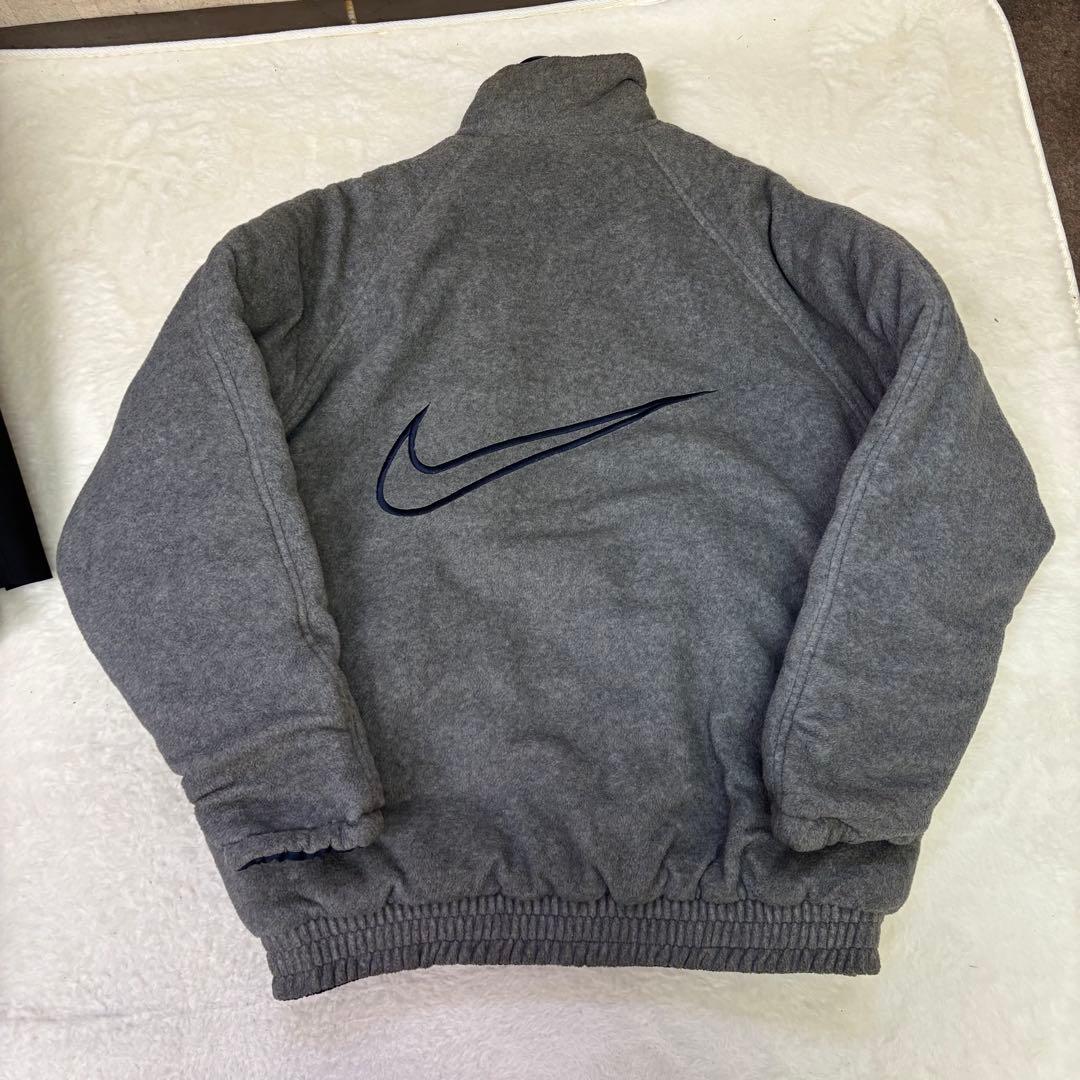 90s 美品　NIKE ビッグスウッシュ　 リバーシブル　フリースジャケット