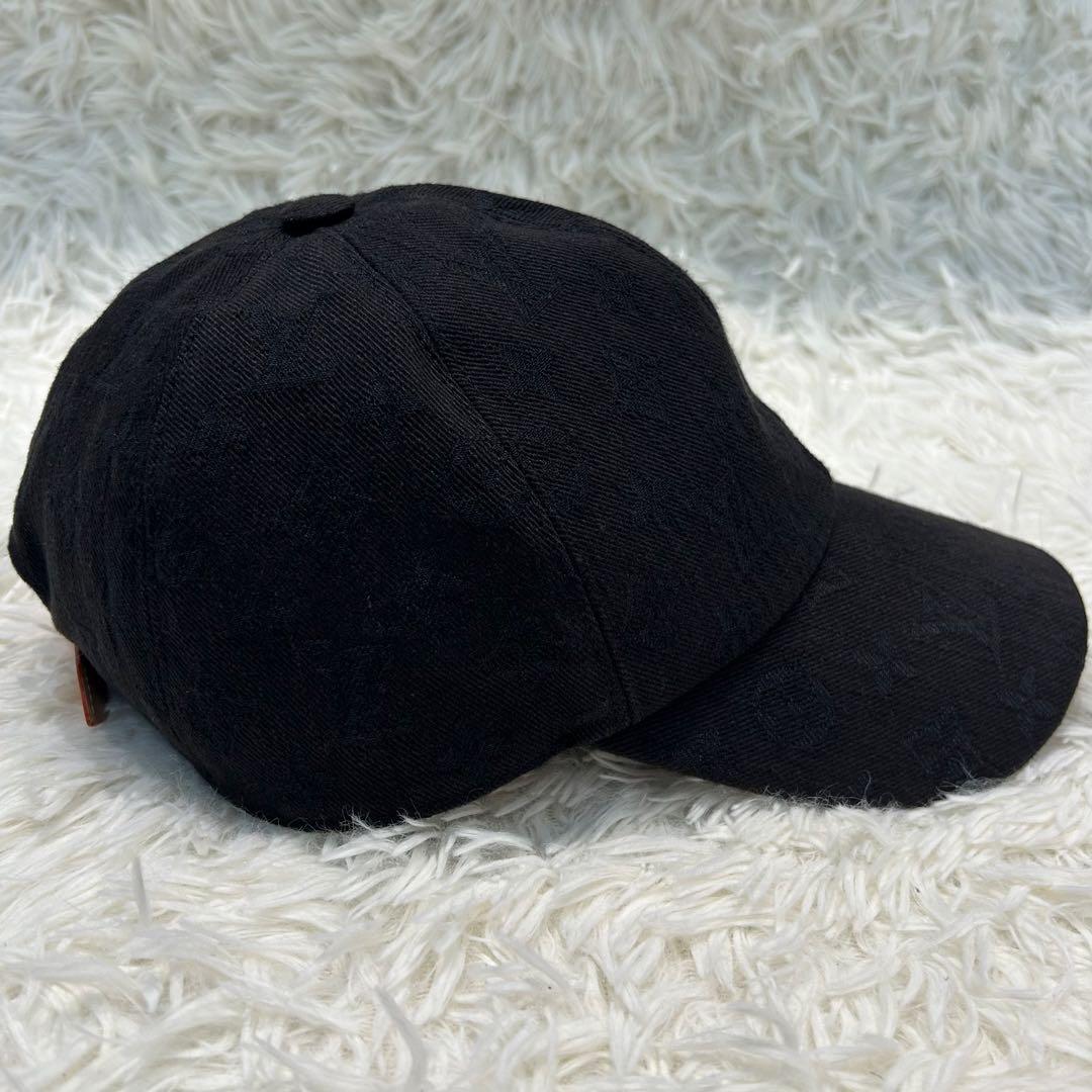 【人気】ルイヴィトン キャスケット モノグラム エッセンシャル 帽子 黒 62