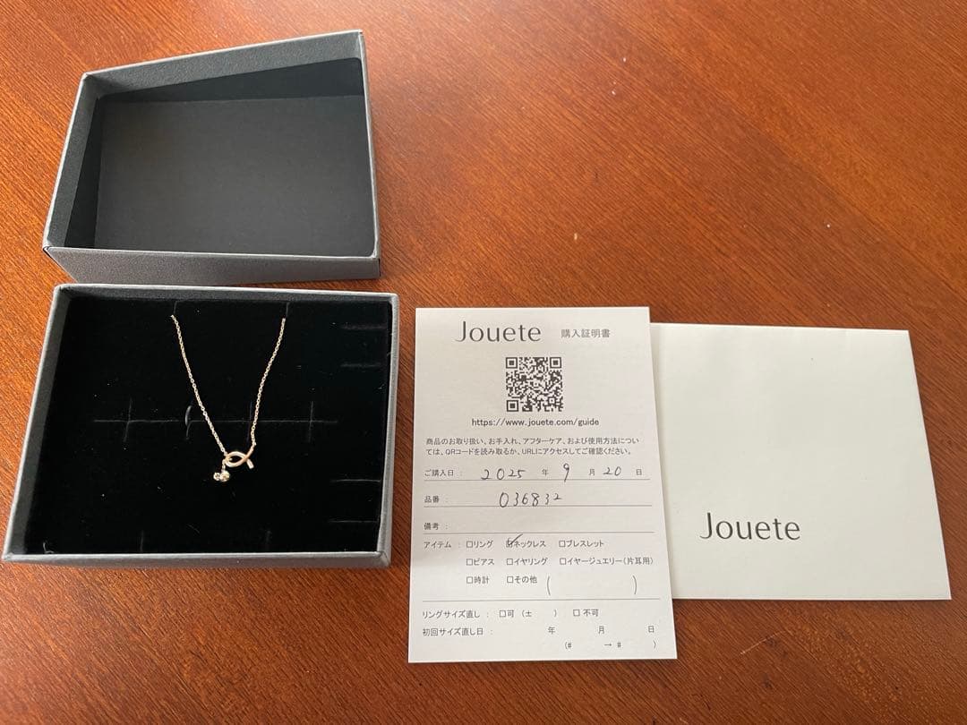 Jouete k10YG ロングネックレス ラリエット