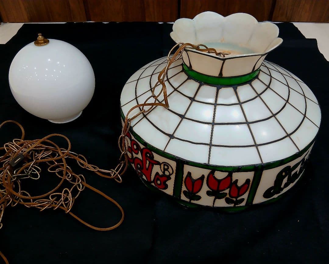 希少！コカ・コーラ ティファニー風 ハンギングランプ ステンド レトロカフェ調