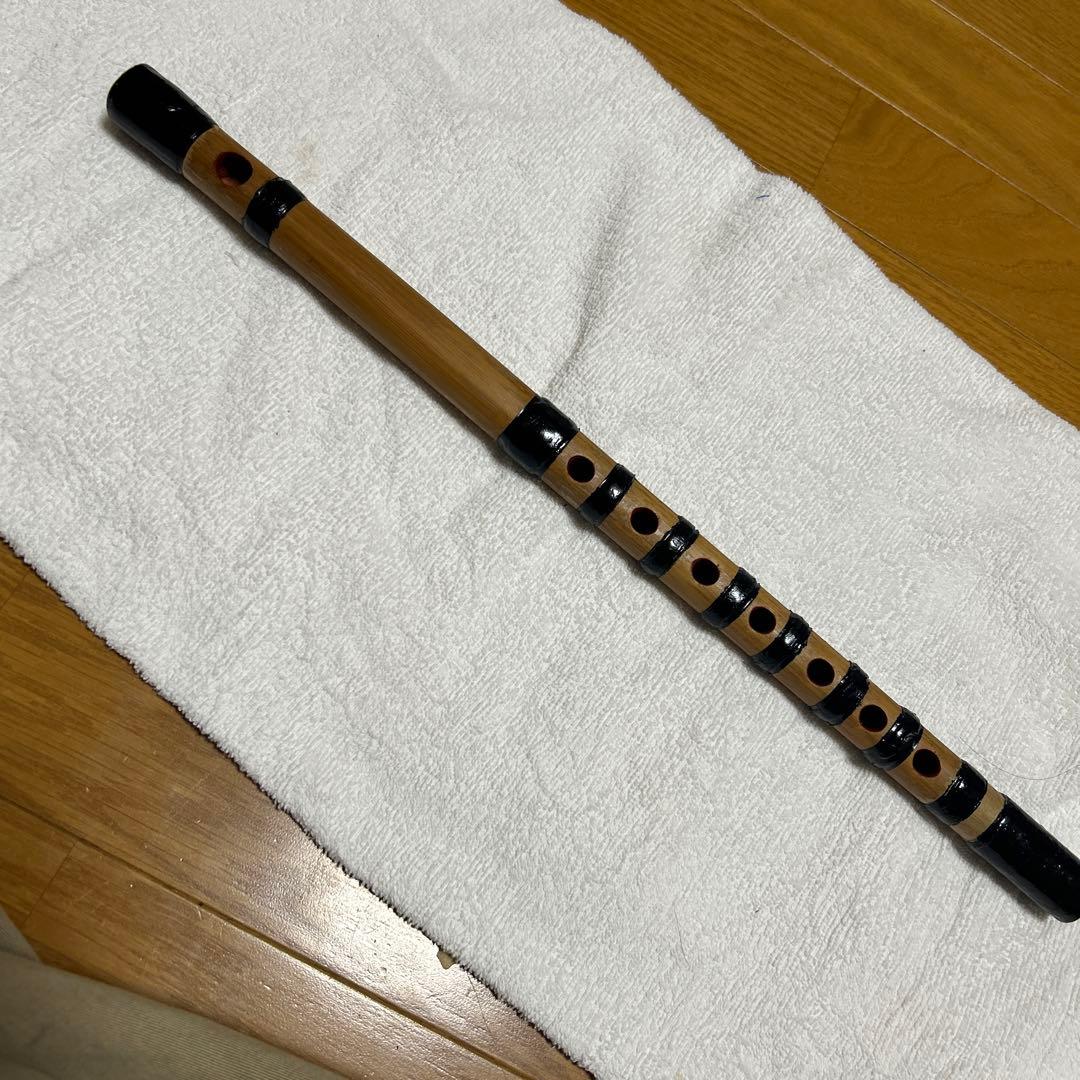 篠笛７穴四本調子古典調囃子用（篠竹35年乾燥させた物）