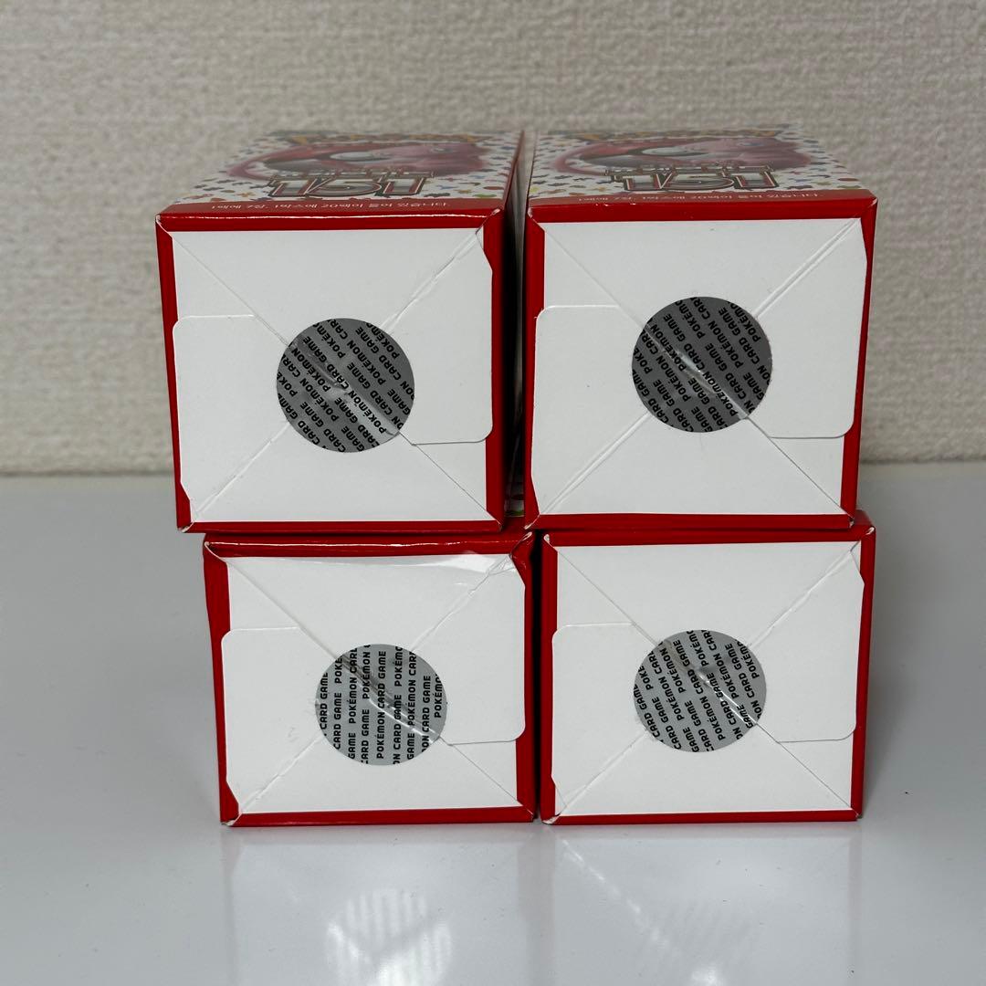 ポケモンカード151 【新品】4ボックス＋メガブレイブ5枚入り