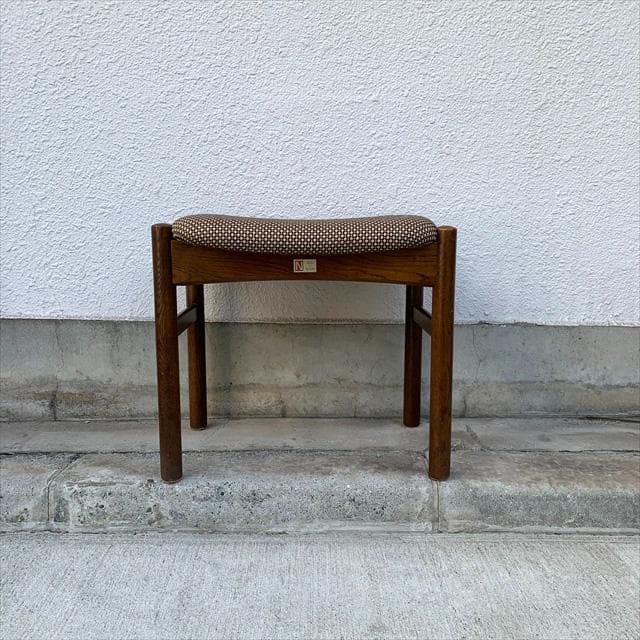 オールド日進木工｜ヴィンテージ｜オークフレーム｜スツール｜②｜