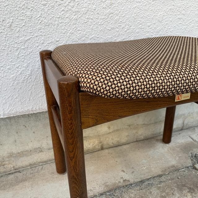 オールド日進木工｜ヴィンテージ｜オークフレーム｜スツール｜②｜