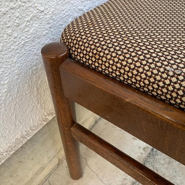 オールド日進木工｜ヴィンテージ｜オークフレーム｜スツール｜②｜