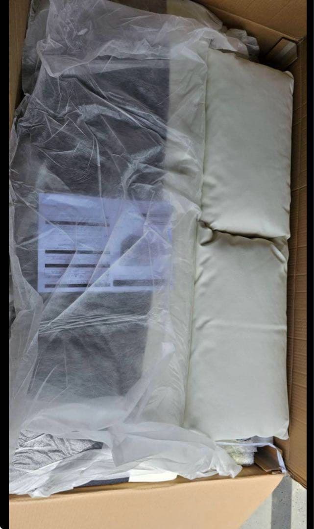 Sevenyearsさん専用　幅120cm セミダブル ホワイトレザー調