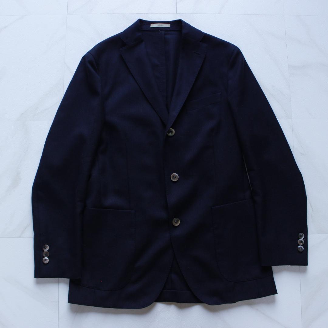 BOGLIOLI DOVER ジャケット シェルボタン ネイビー ホップサック