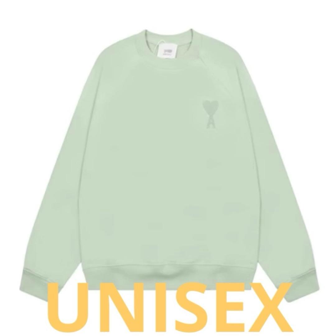 [美品] AMI PARIS｜アミパリ コットン スウェット 長袖 男女共用