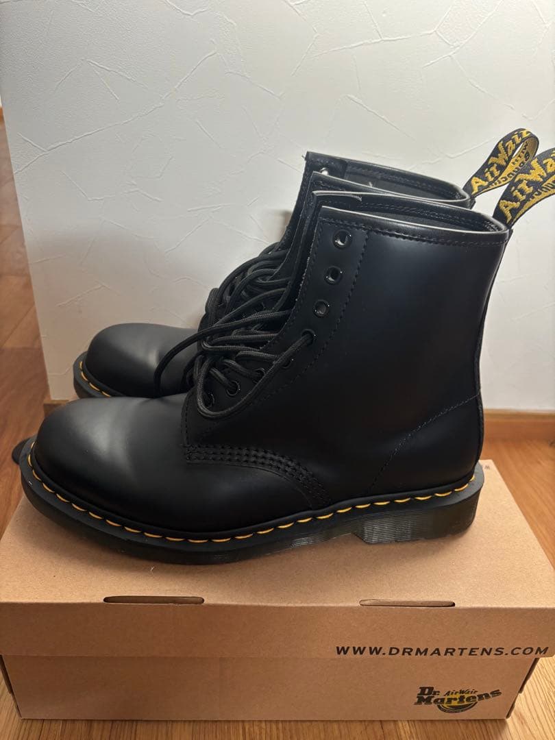 ドクターマーチン 1460 8ホール ブーツ ブラック UK8 EU42 箱付
