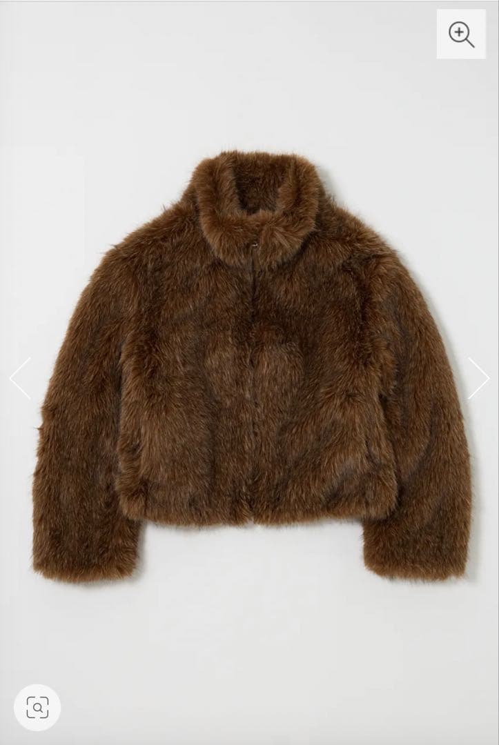 ジャケット・アウター MOUSSY F/FUR STAND COLLAR JACKET