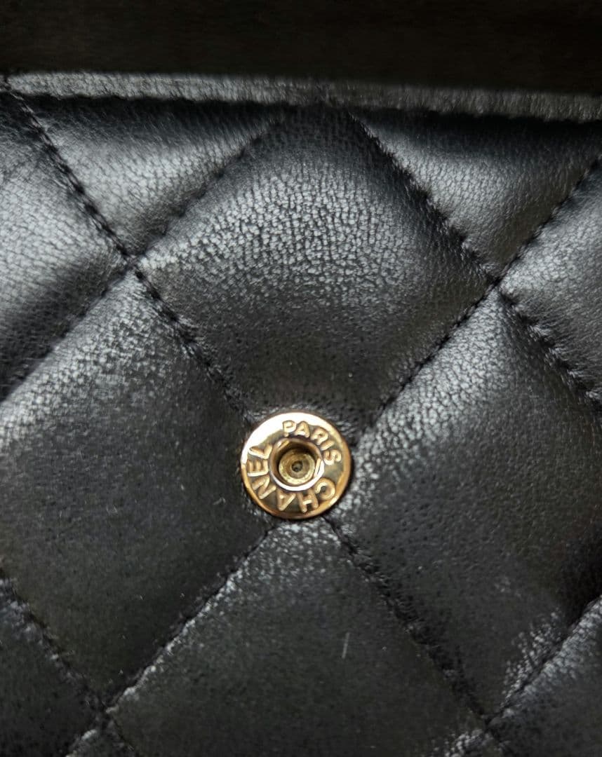 CHANEL　BOY CHANEL　 ブラック キルティング 長財布