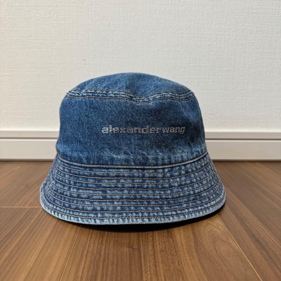 alexander wang デニム バケットハット　ワンサイズ　ユニセックス