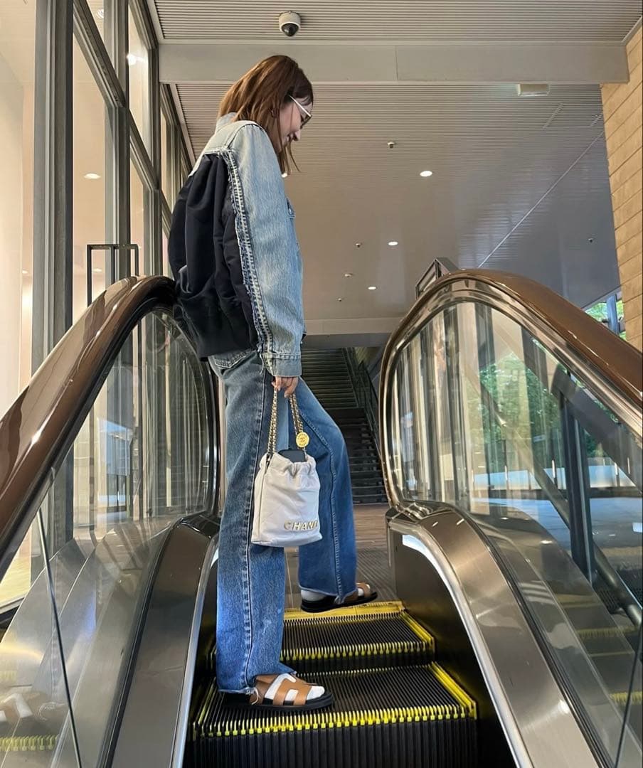 sacai ドッキング デニム　ナイロン　ツイルジャケット ma-1