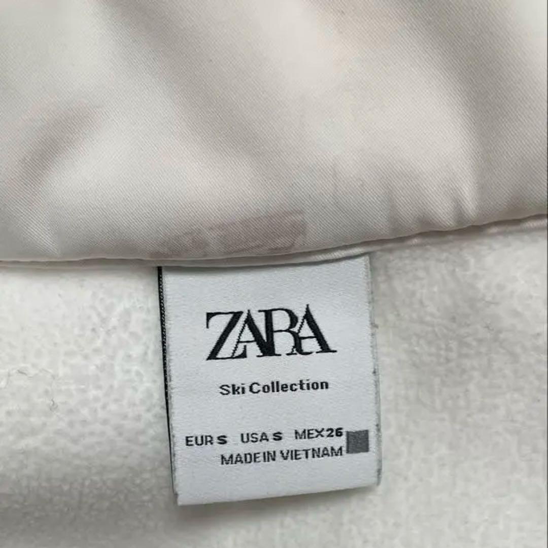 【1回のみ着用】ZARAホワイト フルボディスーツ スキーウェアS