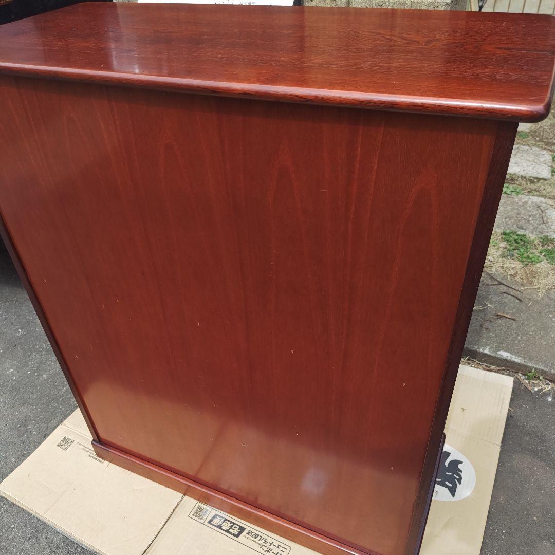 昭和レトロ　karimokuカリモク　高級小型茶タンス 食器棚　当時物