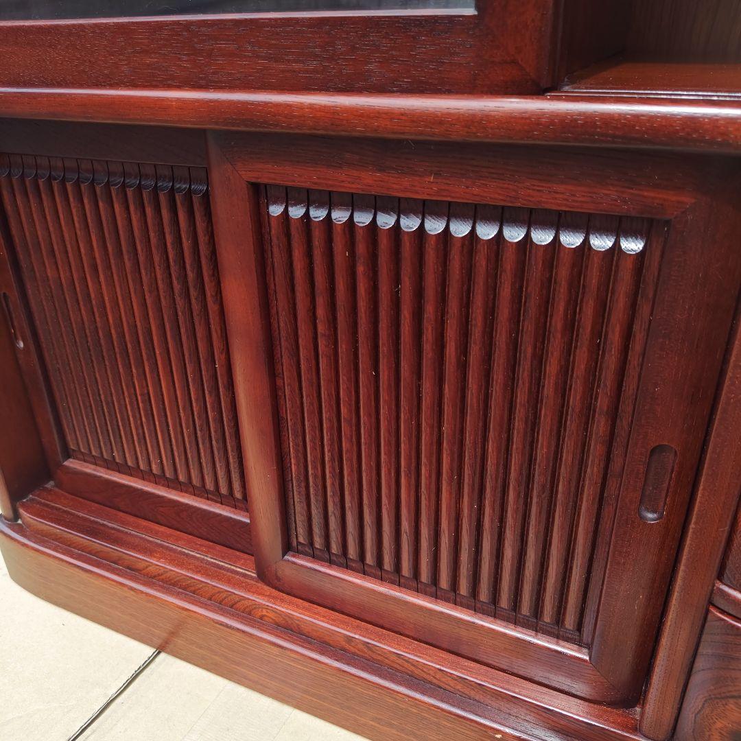 昭和レトロ　karimokuカリモク　高級小型茶タンス 食器棚　当時物