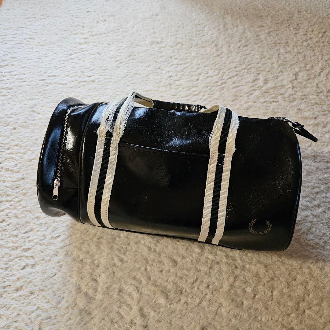 【古着】FRED PERRY　バレルバッグ　ボストンバッグ