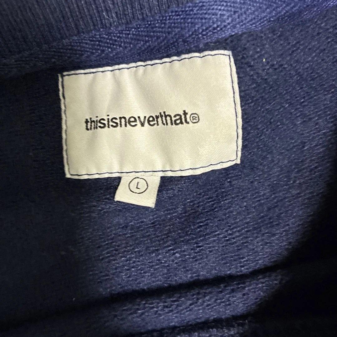 thisisneverthat® ネイビー トレーナー Lサイズ