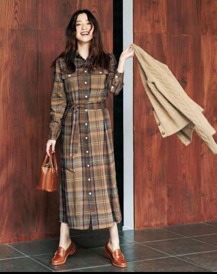 ポロラルフローレン　中村アンさん着用モデル　シャツワンピース　4