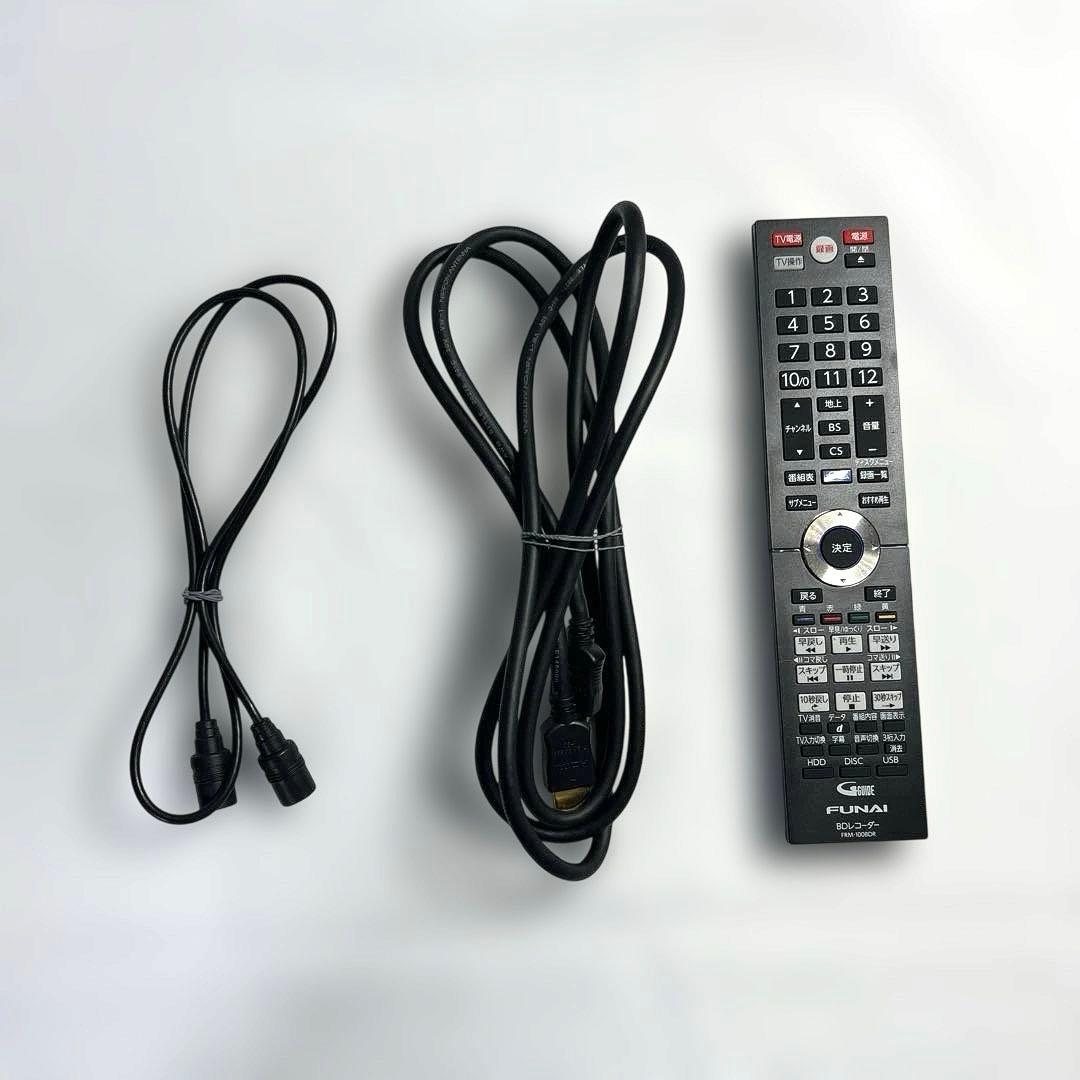 FuNAIブルーレイレコーダーFBR-HT2000 リモコン付き 2017年製