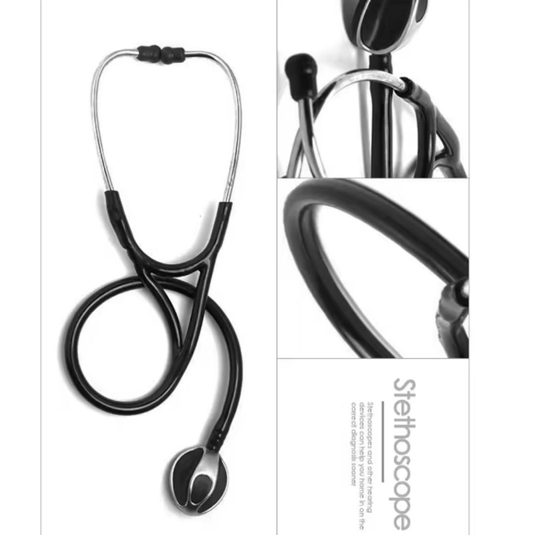聴診器 シングルヘッド　イヤーチップ、膜面付き。