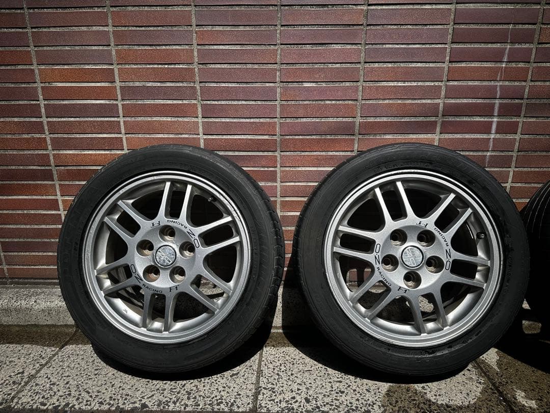 ランエボ 4 OZ 純正ホイール16インチ ポテンザタイヤ付き