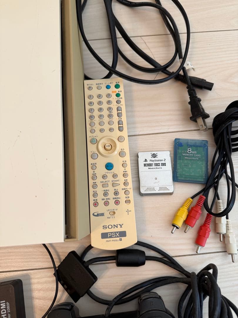 Sony PSX 本体 + コントローラー + リモコン + メモリーカード等