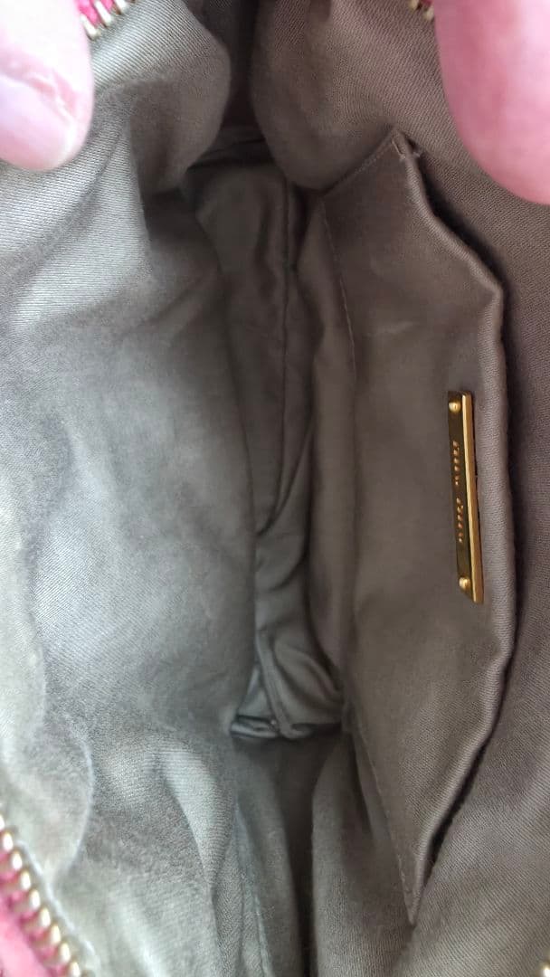 ミュウミュウ マテラッセ　マトラッセ　ミニバッグ　MIUMIU　ピンク