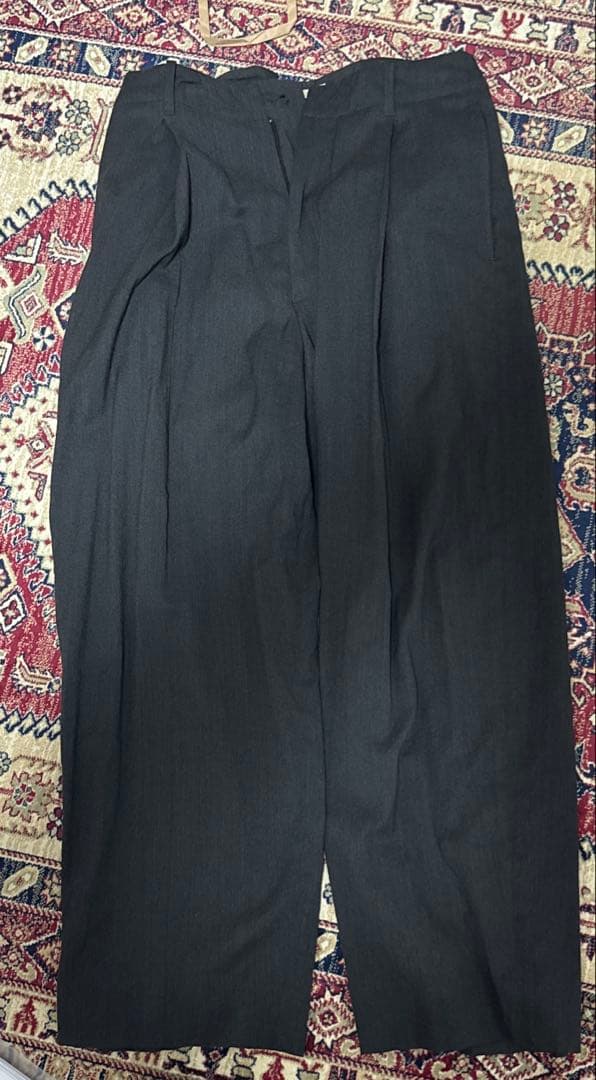 パンツ blurhmsWool Rayon Silk Super Wide Slacks