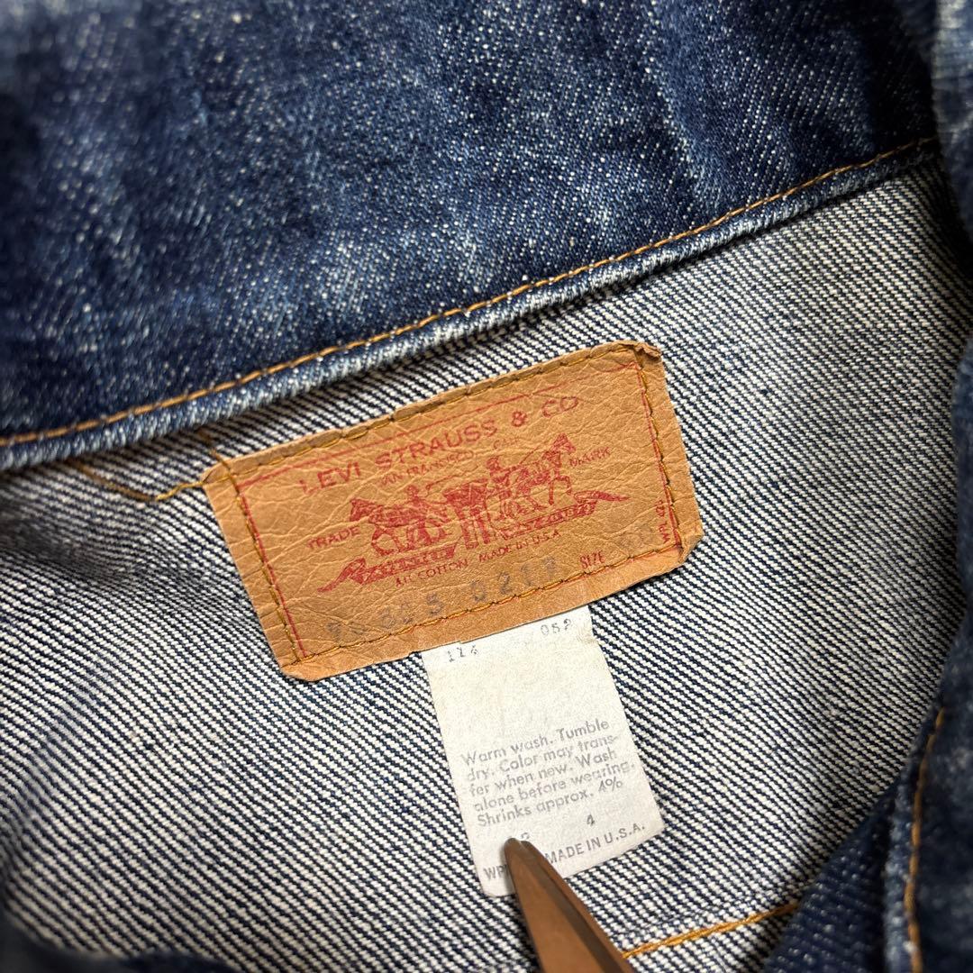濃紺美品◎70sリーバイス 70505 USA製デニムジャケット40ケアタグ