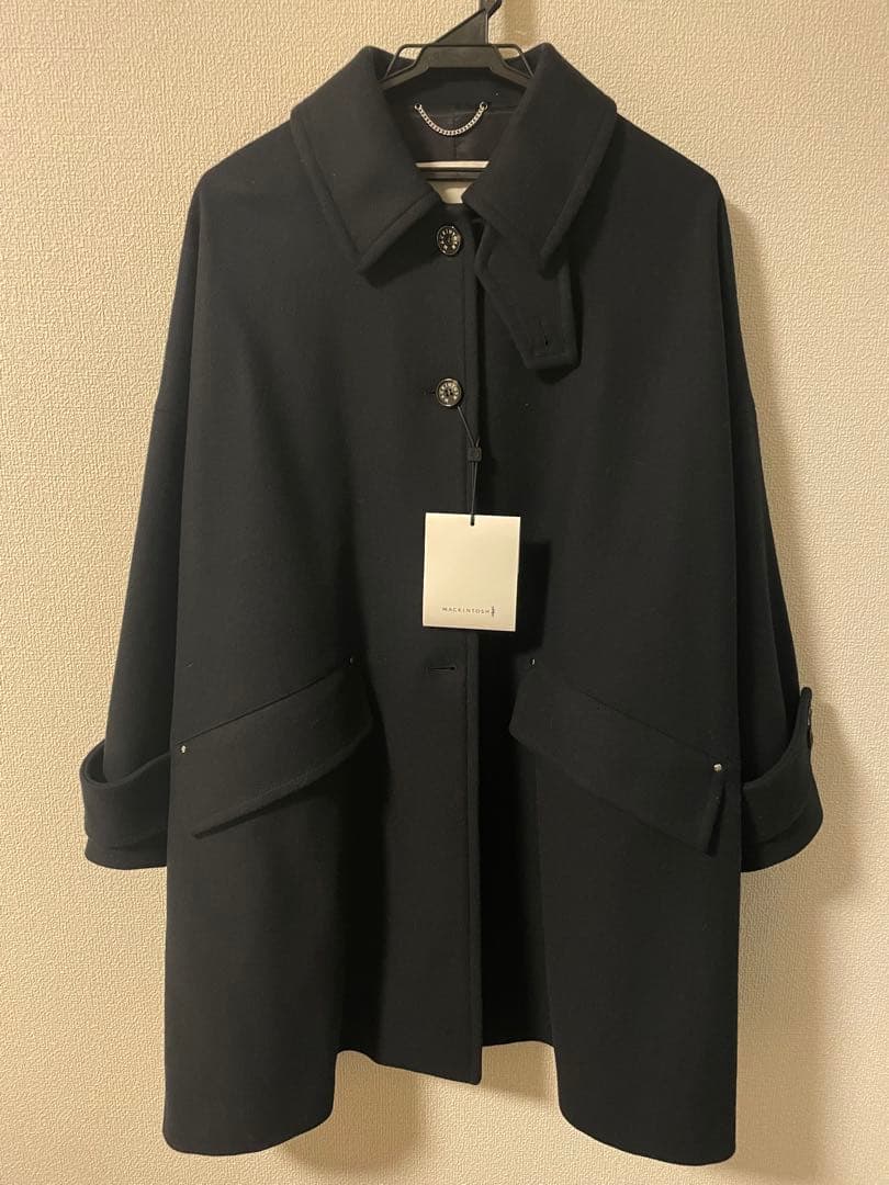 最安値　2025新作　マッキントッシュ HUMBIE ウールコート 6 ネイビー