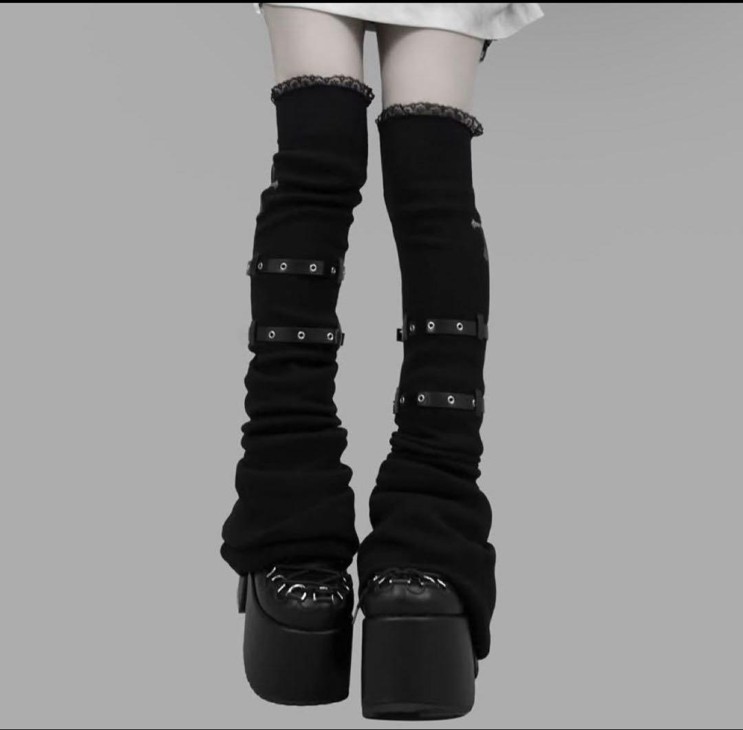 DimMoire ディムモアール 十字の誓いニーハイウォーマー　グレー