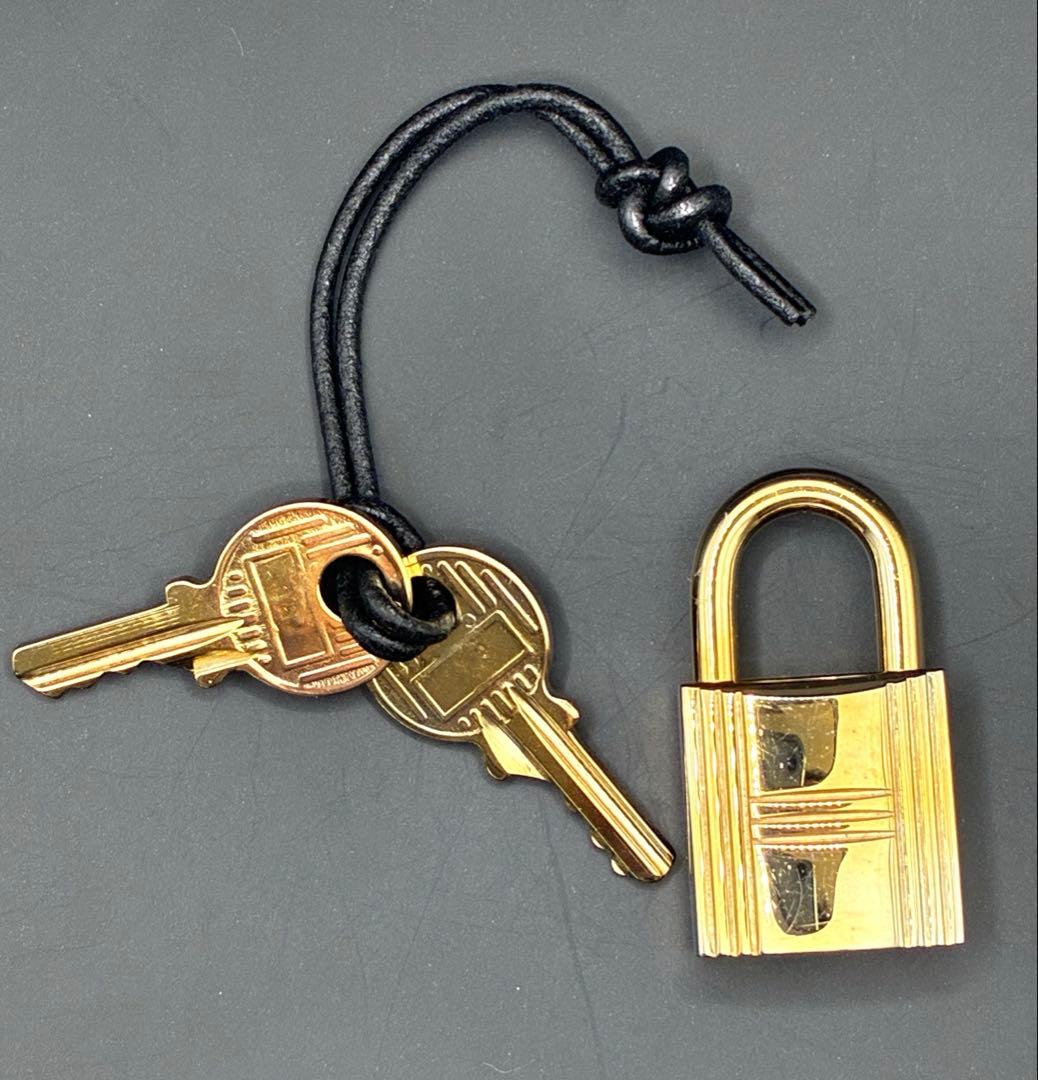 HERMESエルメス カデナ 127番 ゴールド 24Kメッキ 鍵付き 南京錠