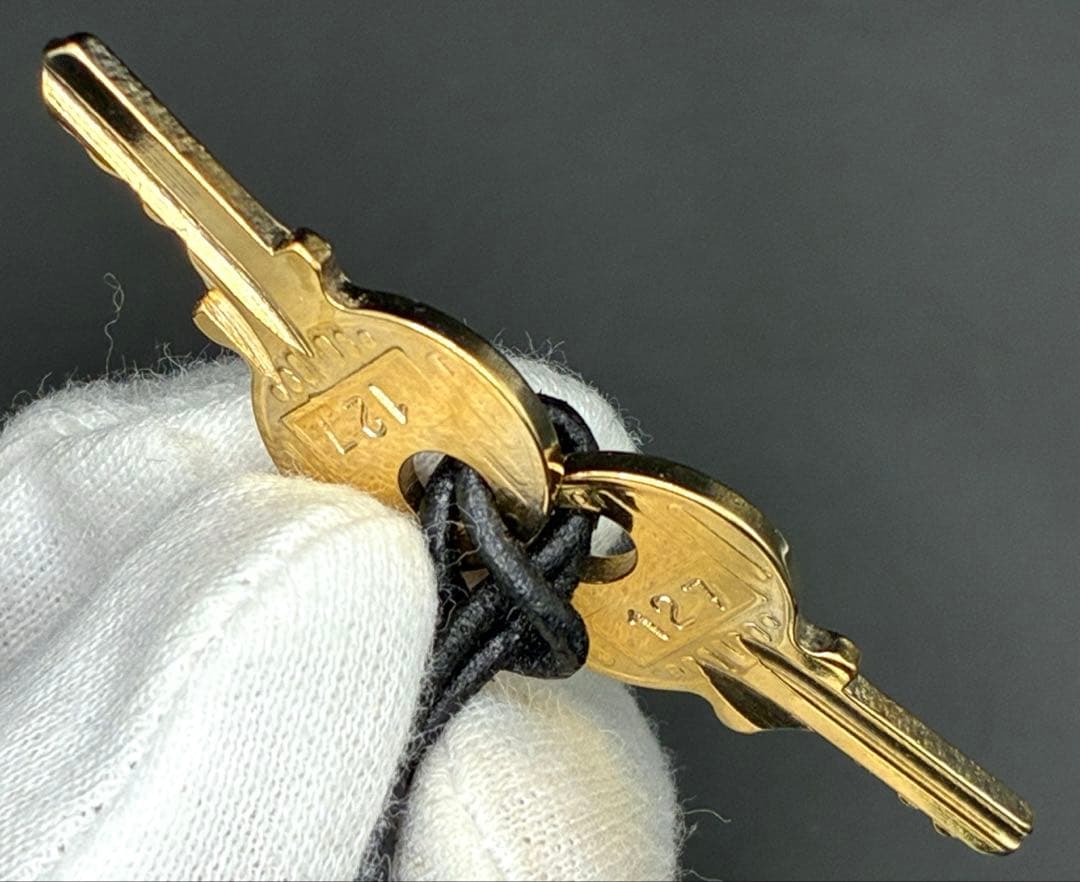 HERMESエルメス カデナ 127番 ゴールド 24Kメッキ 鍵付き 南京錠