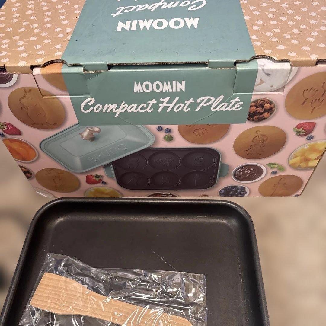 ムーミンコラボBRUNO コンパクトホットプレート グリーン