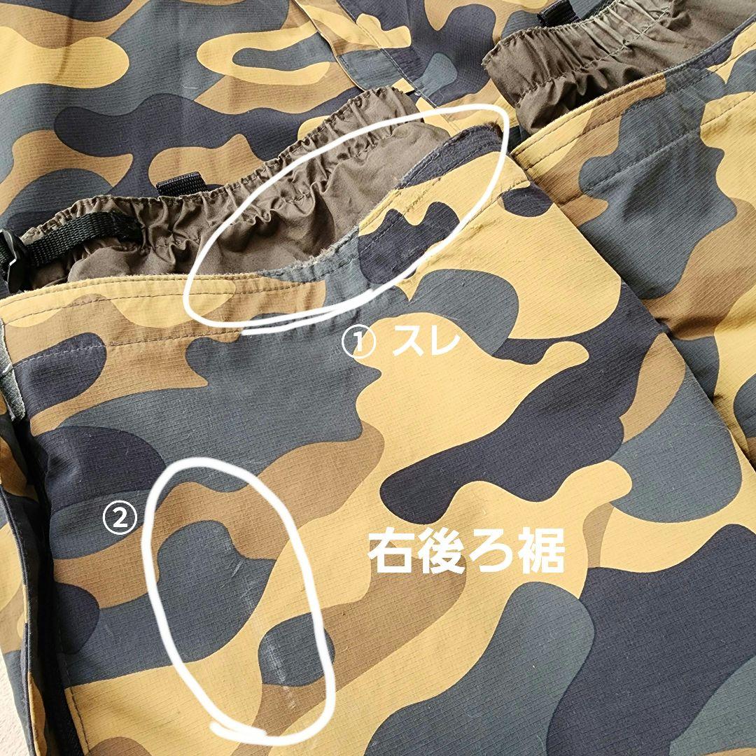 ■P.RHYTHM■スノーボード・スキーウェア ビブパンツ 迷彩