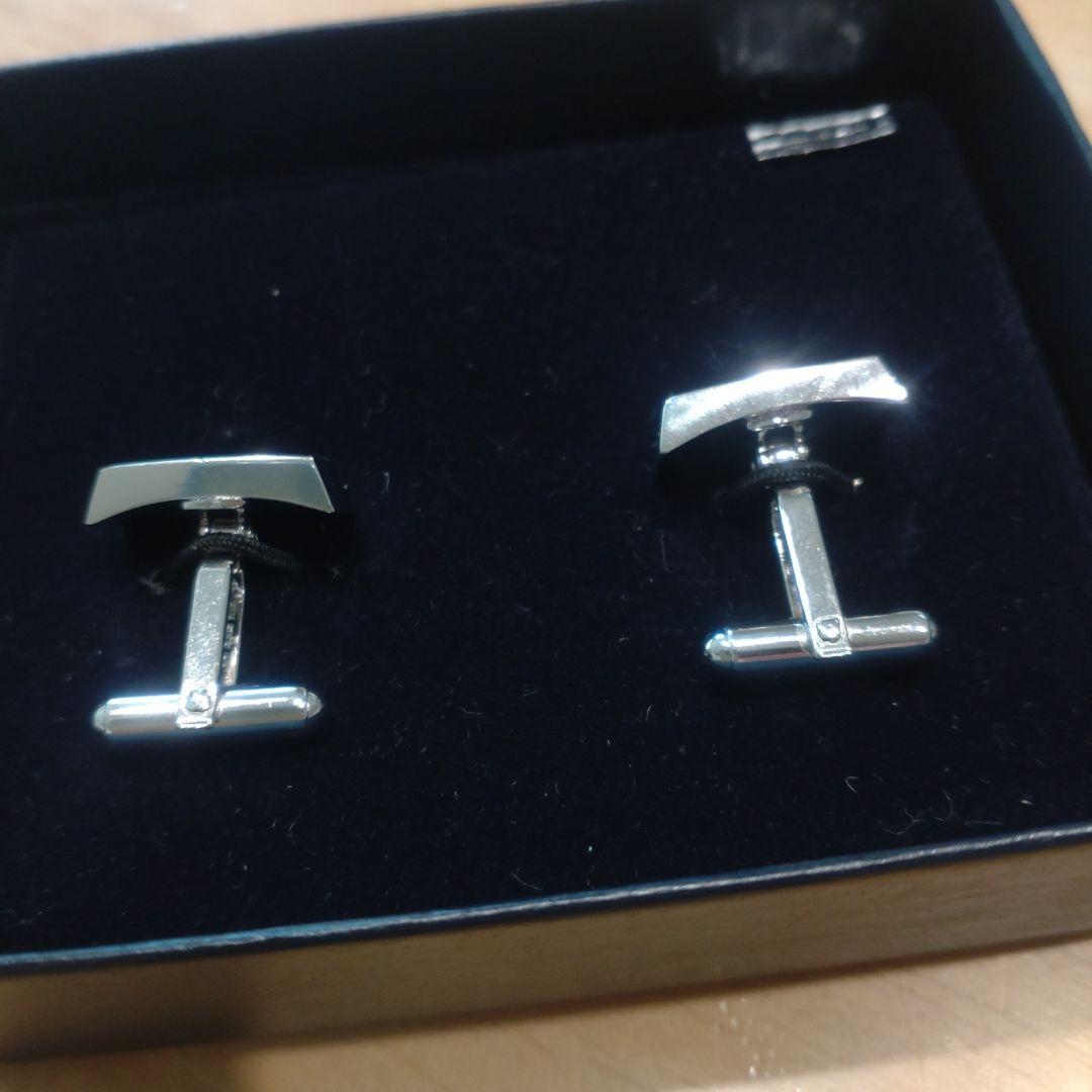 Brooks Brothers シルバー ブラック カフリンクス