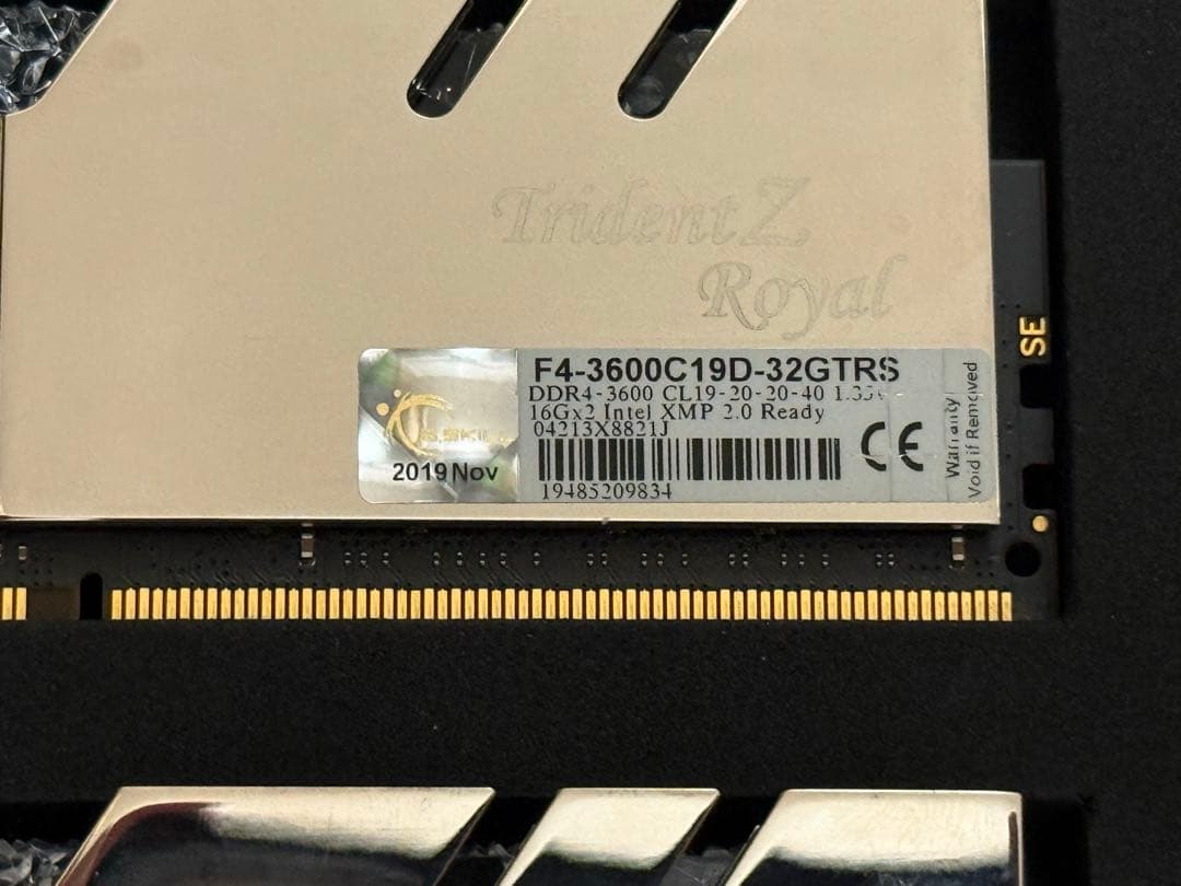 メモリー G.SKILL TridentZ  32GB DDR4 3600MHz