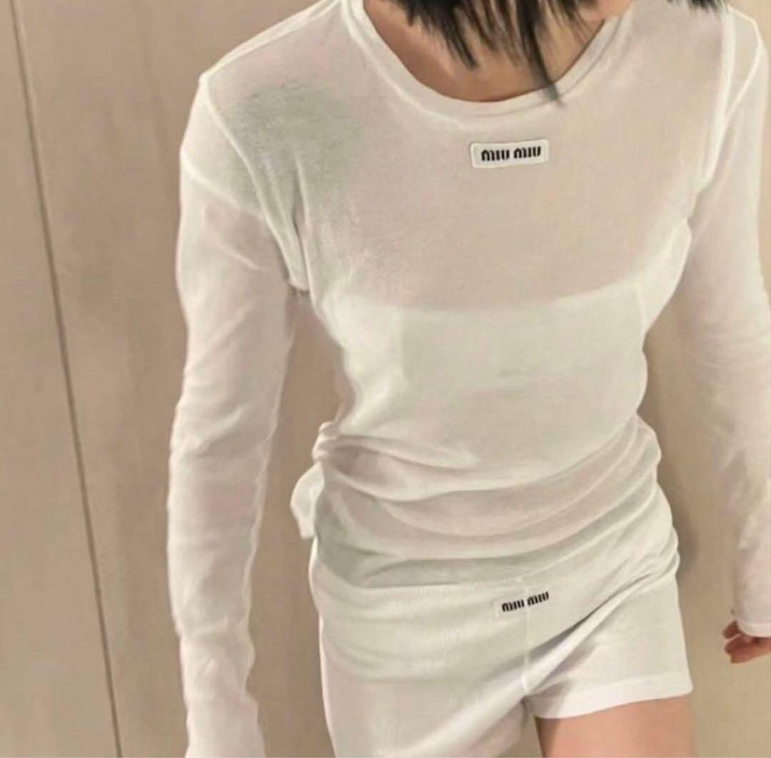 miumiu シアートップス　M