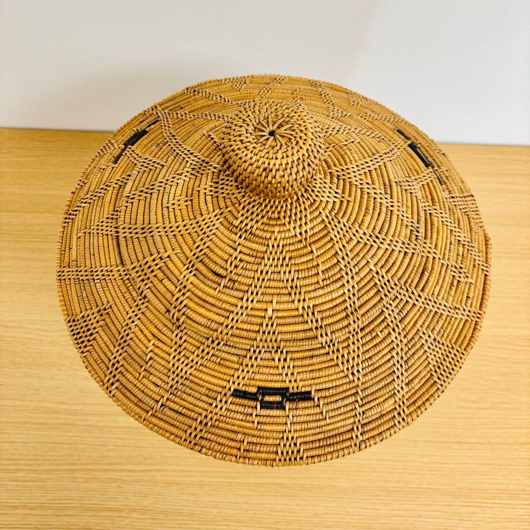 【希少品】アタ 蓋付き かご バスケット ASHITABA 送料込み