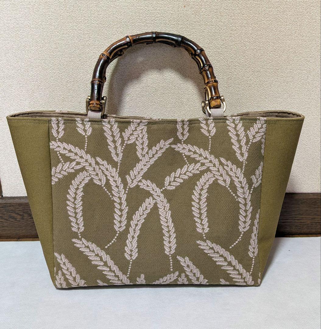 ハンドメイド　トートバッグ　ミナペルホネン