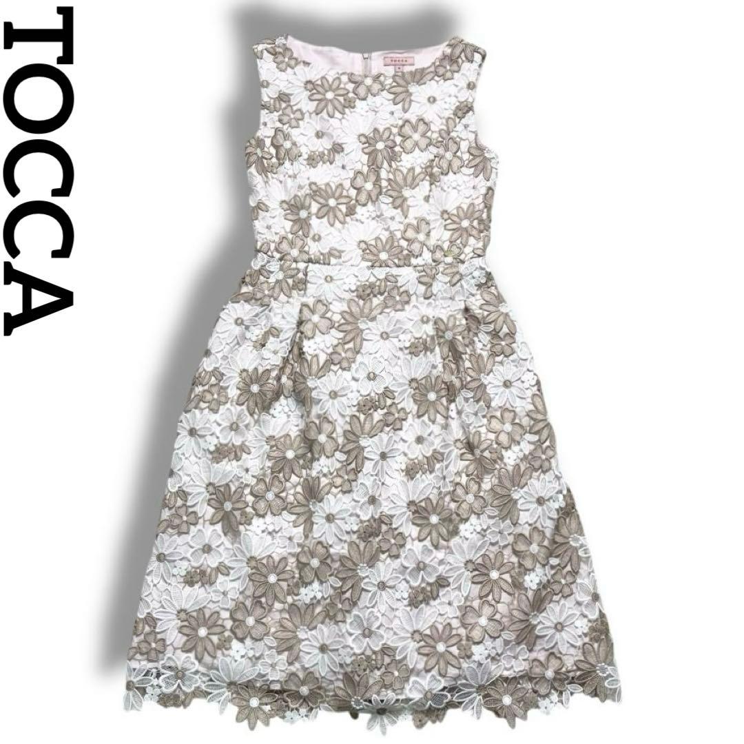【美品】TOCCA ETERNAL BEAUTY ドレス 洗える ワンピース 0