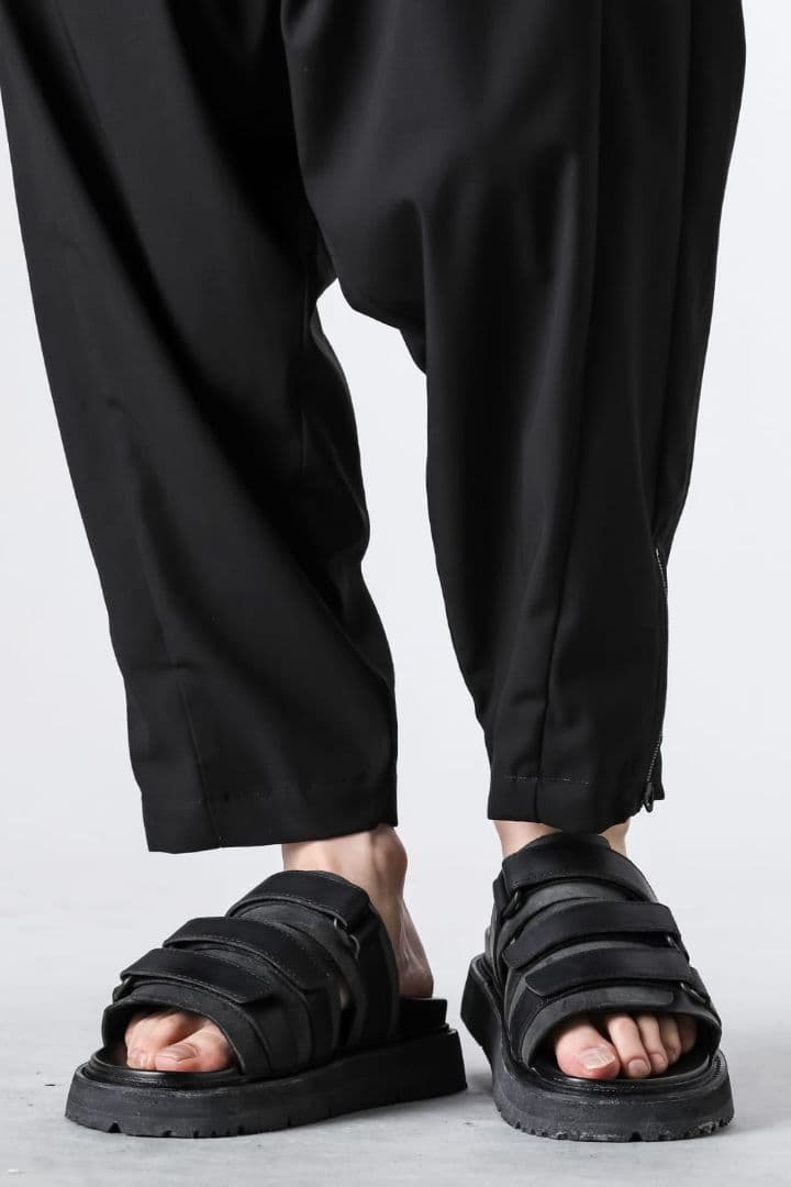 【美品】ISO 位相 GUIDI カーフレザーサンダル 42 black