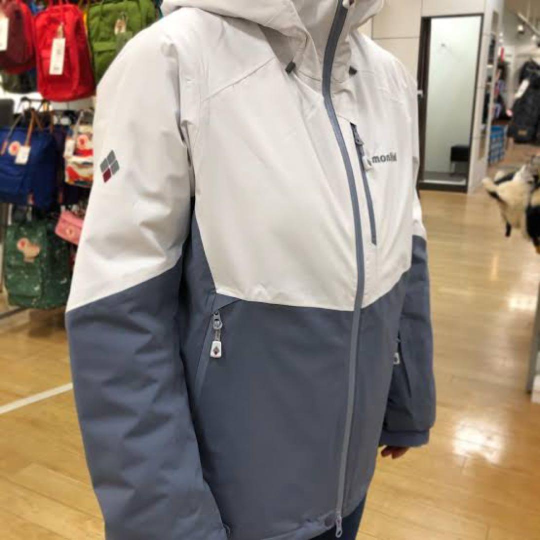 mont-bell パウダーホップパーカ アイスホワイト